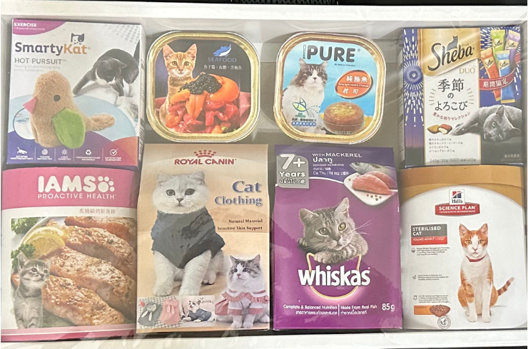 貓寶貝專用紙紮食品禮盒    600-800元